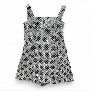Urban Outfitters Black and White Sleeveless Mini romper
